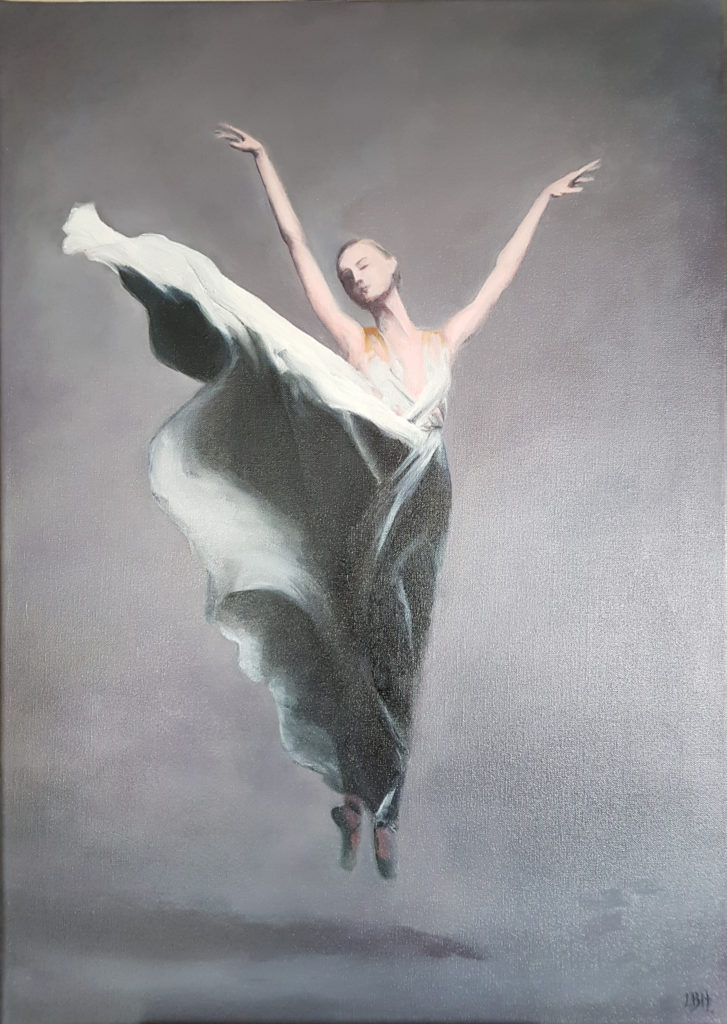 danseuse huile sur toile 